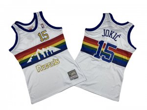 NBA 15 Jokic Nuggets M&N Maillot rainbow